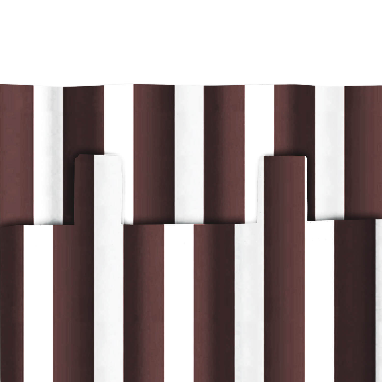 Striped Outdoor Curtains Waterproof 1 Panel Tomato