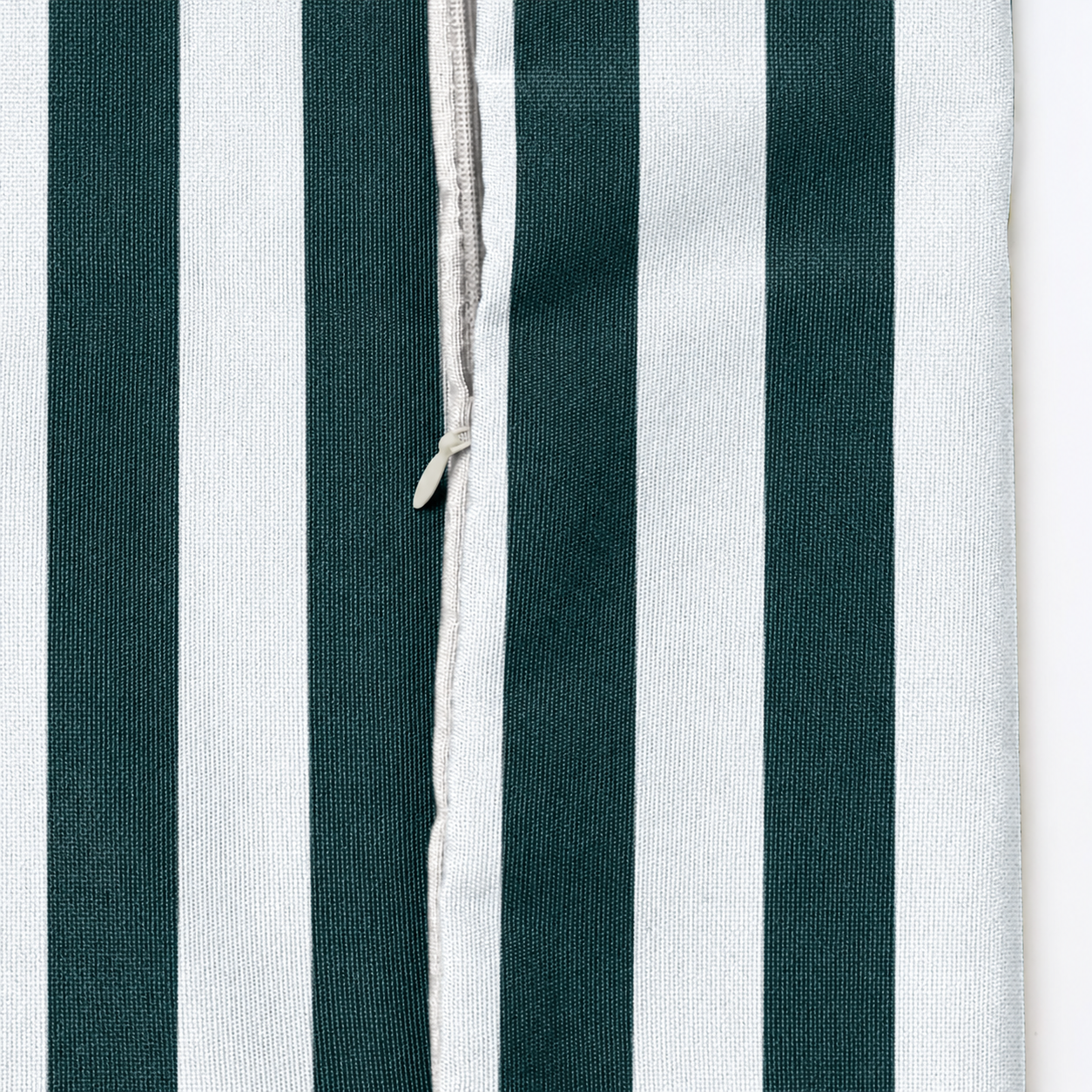 SNOWCITY Striped Outdoor Waterproof Throw Pillow with Insert - Dark Green