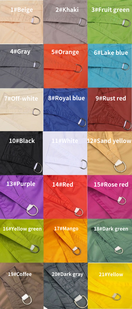 Snowcity Triangle Waterproof Sun Shade Sail