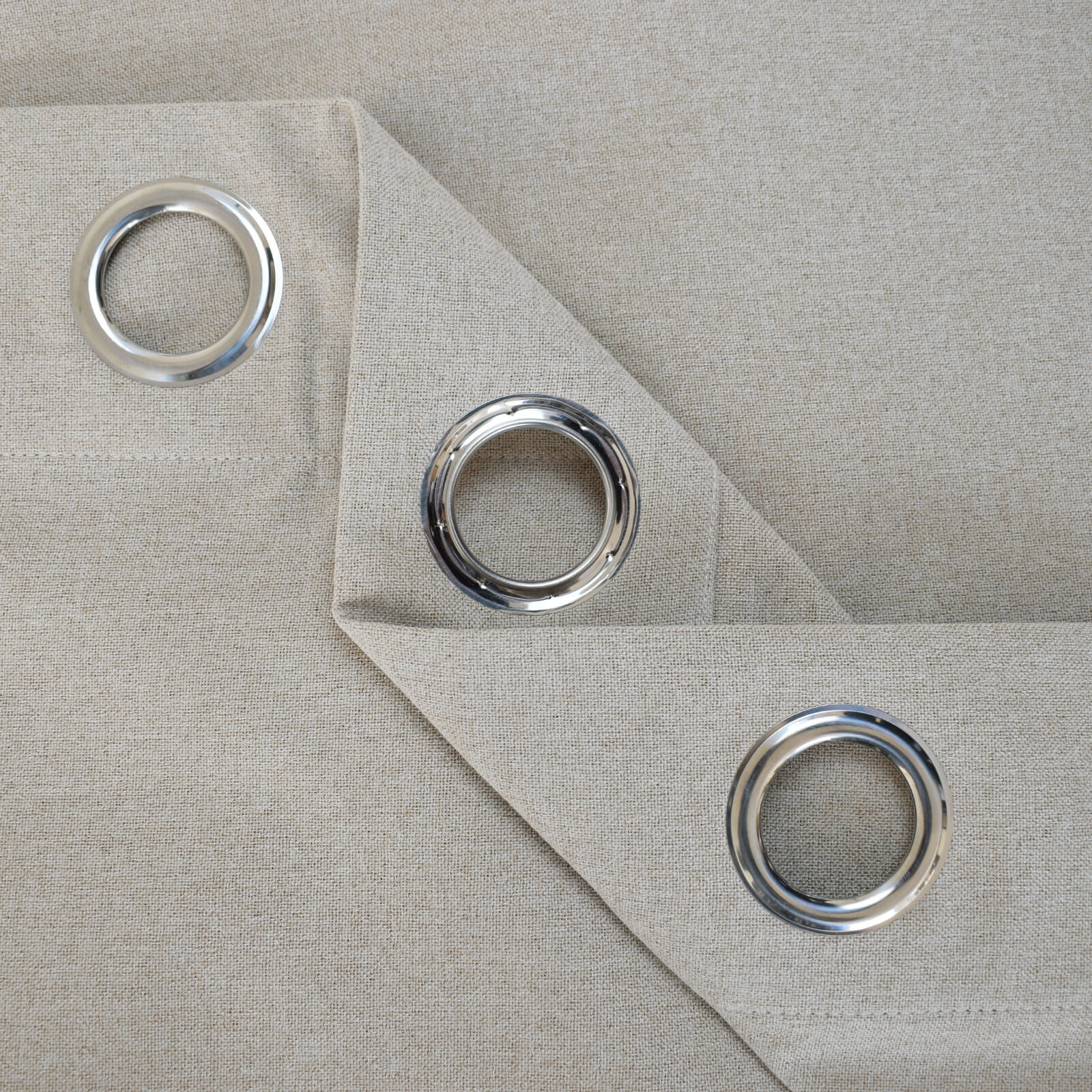SNOWCITY Outdoor Faux Linen Curtains | 100% Blackout Waterproof