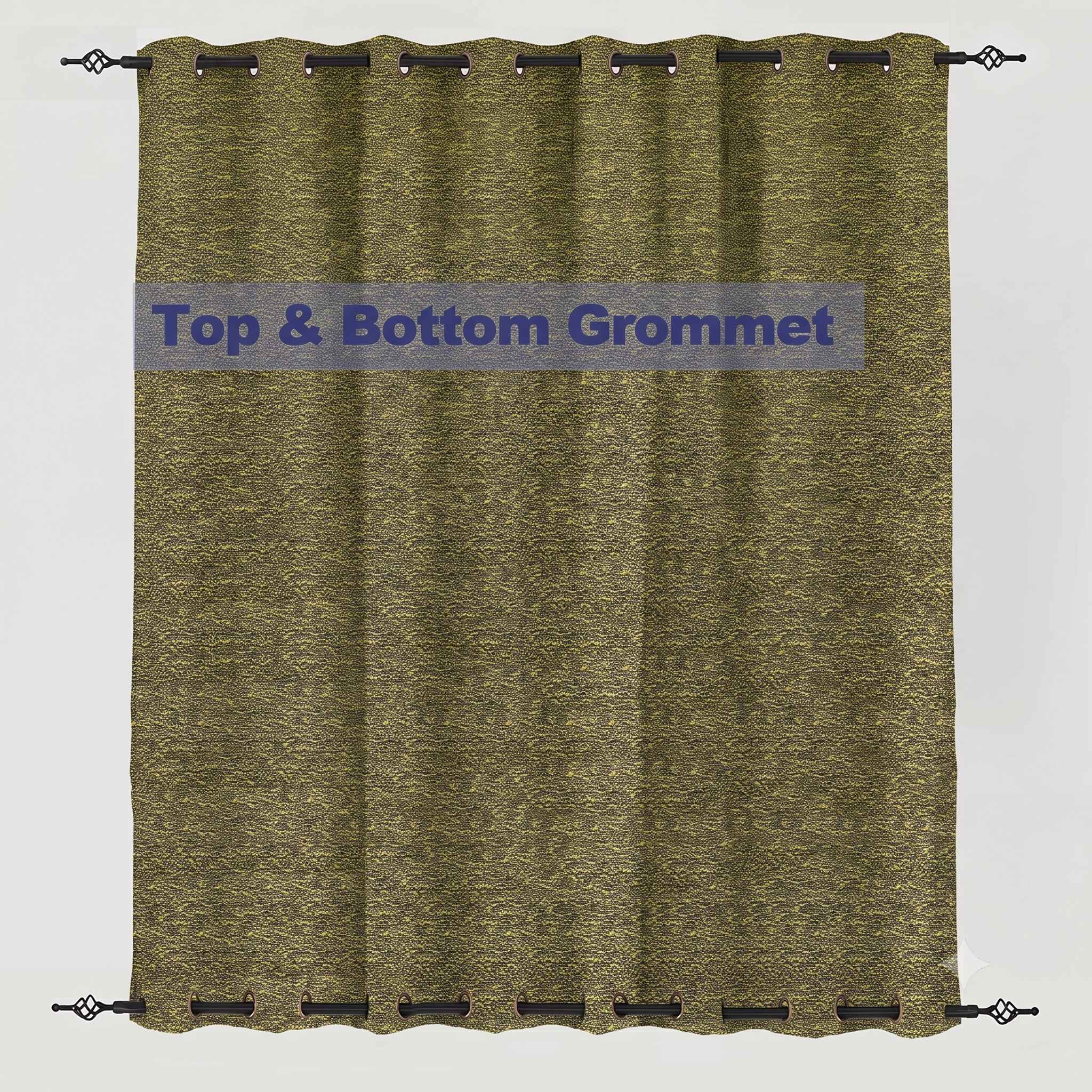 PENGI Outdoor Curtains Waterproof - Desert Brown Gold