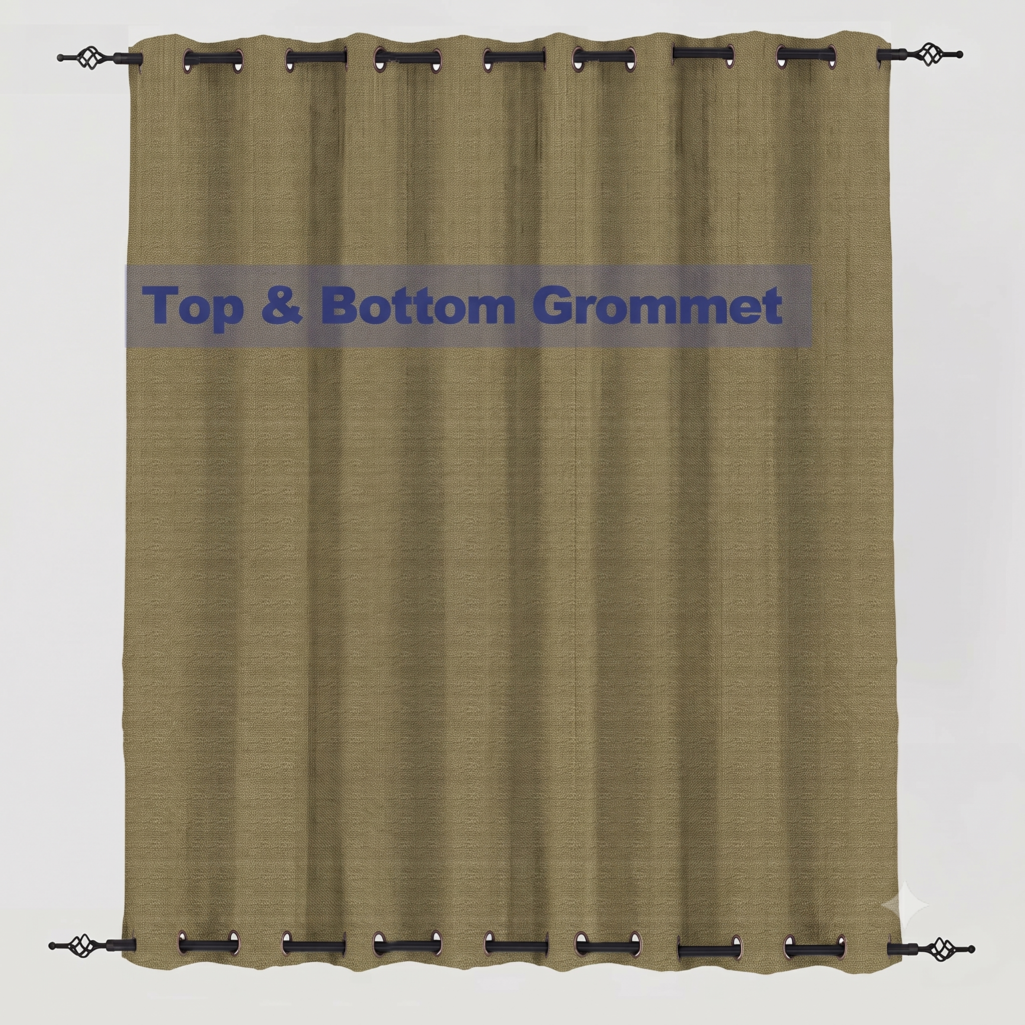PENGI Outdoor Curtains Waterproof - Desert Sand