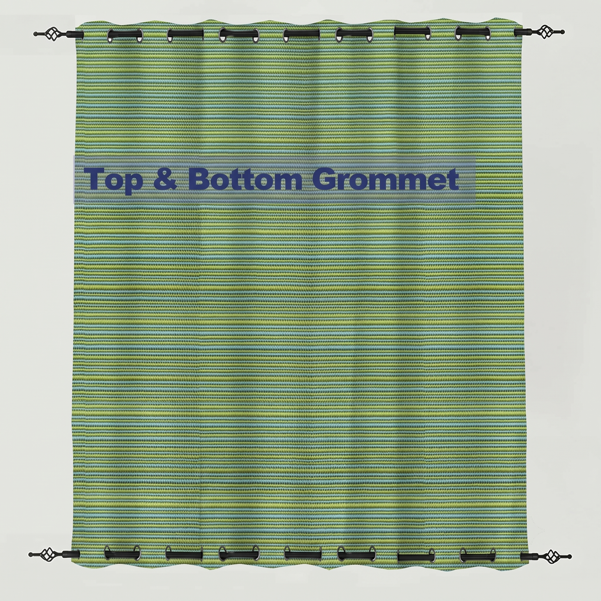 PENGI Outdoor Curtains Waterproof - Bamboo Dusty Green
