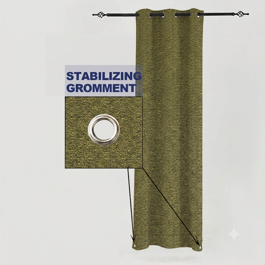 PENGI Outdoor Curtains Waterproof - Desert Brown Gold