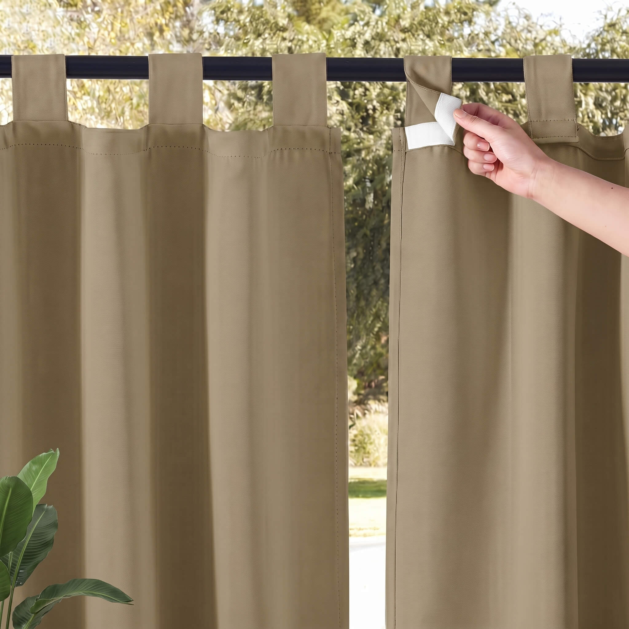 Outdoor Curtains Waterproof Grommet Top 1 Panel – view 4