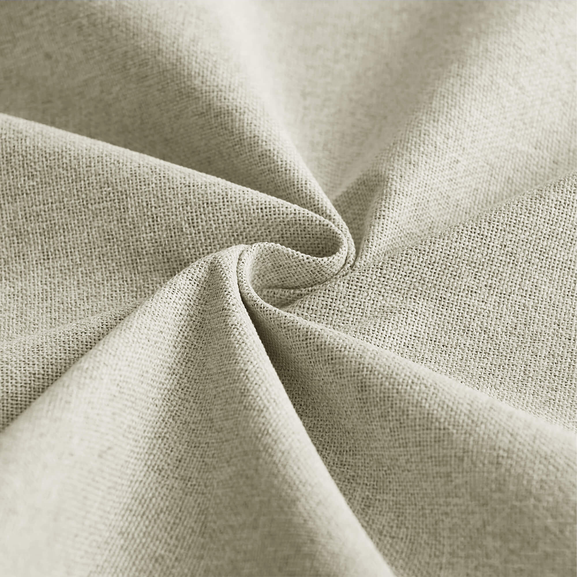 SNOWCITY Outdoor 100% Blackout Waterproof Double-Sided High-Quality Combed Cotton Curtains, Light Beige