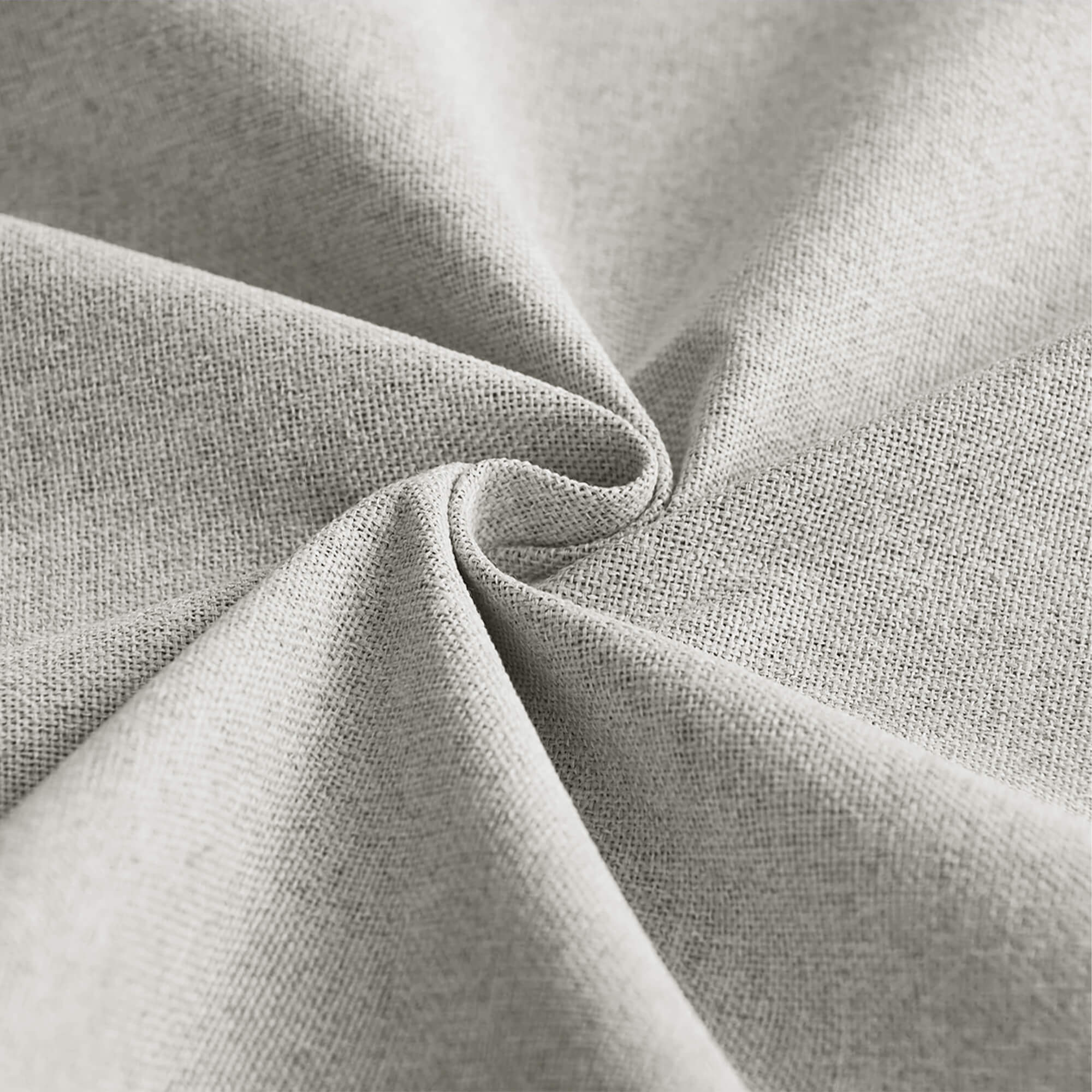 SNOWCITY Outdoor 100% Blackout Waterproof Double-Sided High-Quality Combed Cotton Curtains, Light Gray