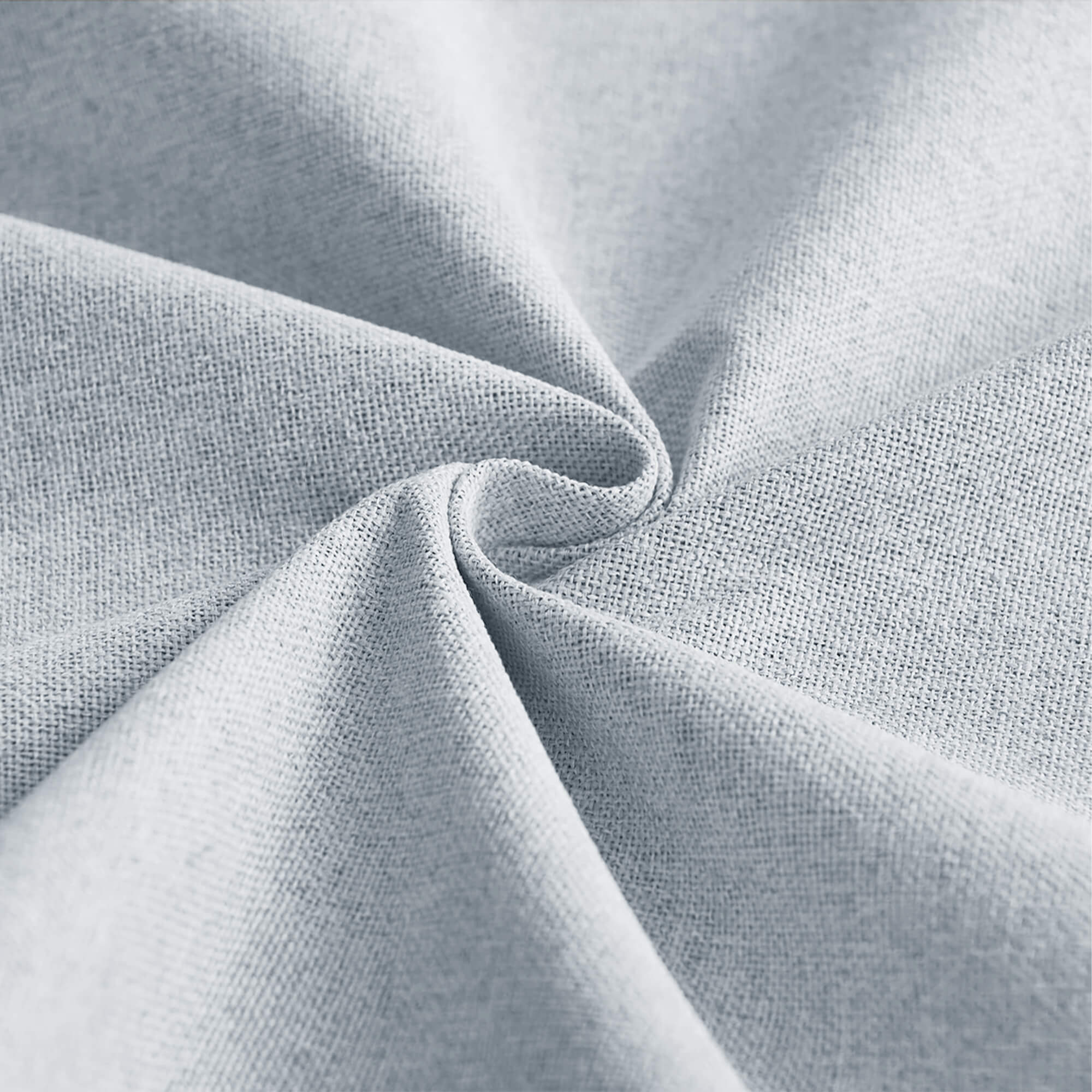 SNOWCITY Outdoor 100% Blackout Waterproof Double-Sided High-Quality Combed Cotton Curtains, Light Blue