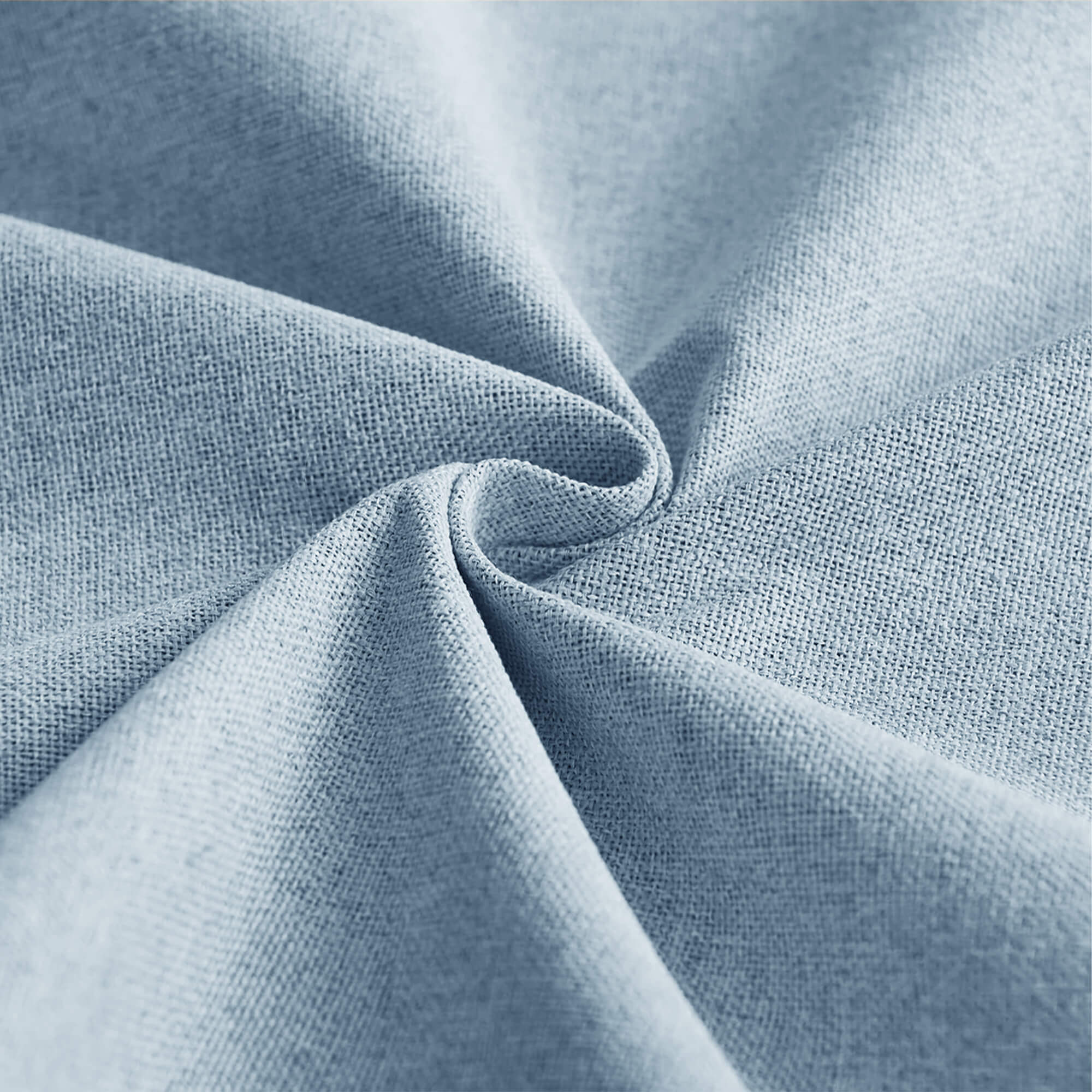 SNOWCITY Outdoor 100% Blackout Waterproof Double-Sided High-Quality Combed Cotton Curtains, Sky Blue