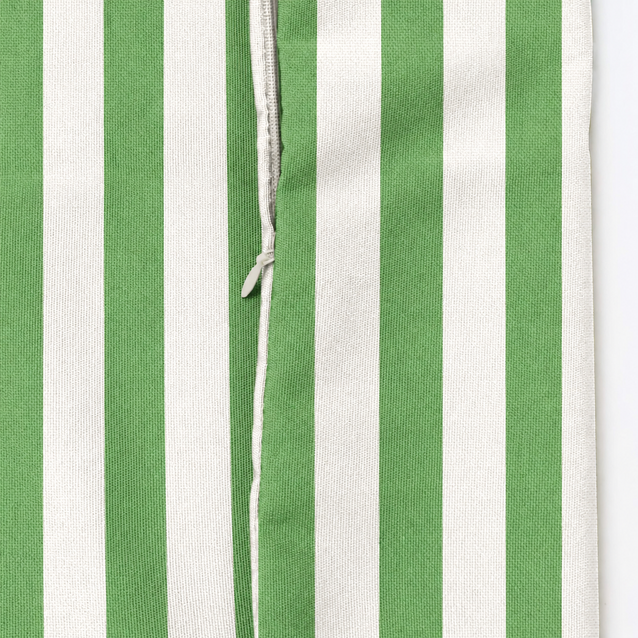 SNOWCITY Striped Outdoor Waterproof Throw Pillow with Insert - Jasmine Green