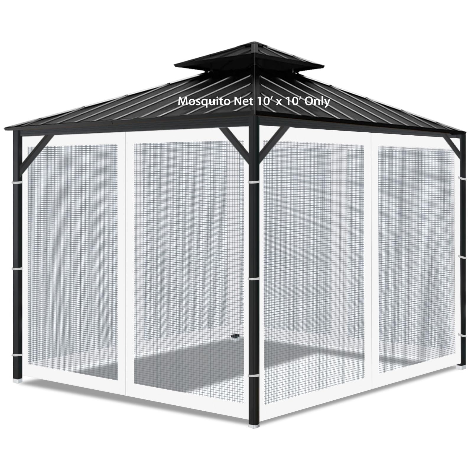 SNOWCITY 10x10 ft Gazebo Mosquito Netting