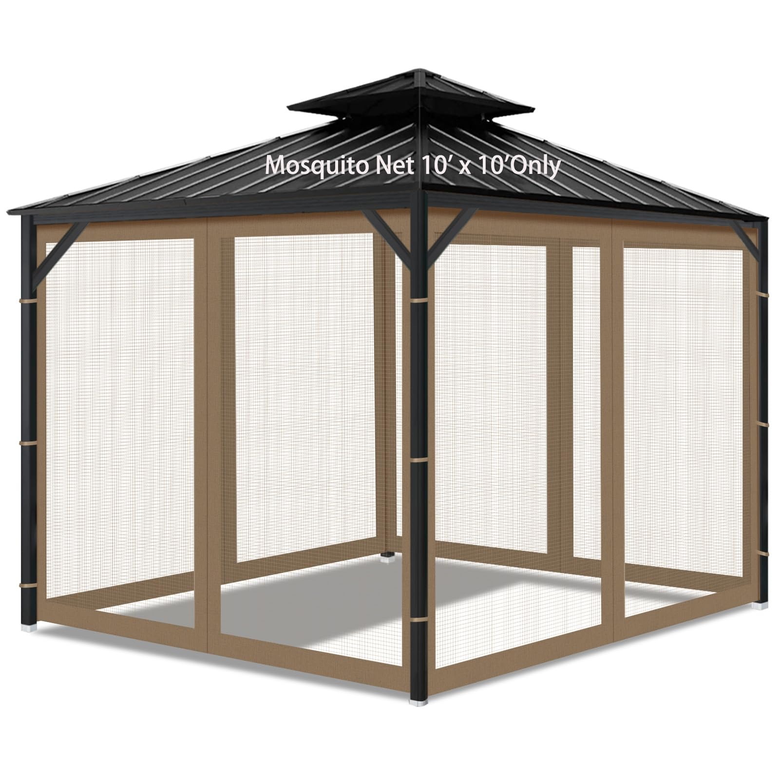 SNOWCITY 10x10 ft Gazebo Mosquito Netting