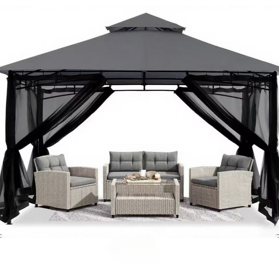 SNOWCITY Gazebo Universal Replacement Mosquito Netting 4-Panel