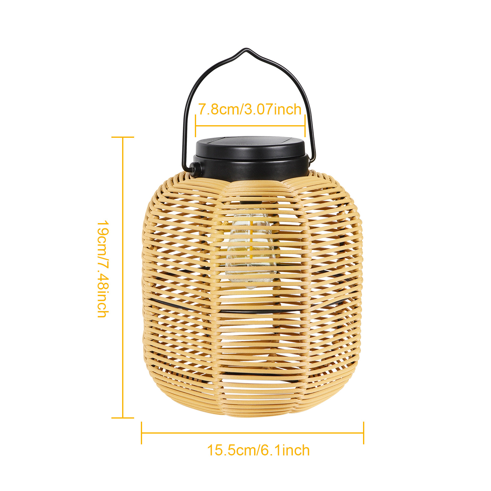 SNOWCITY Outdoor Hanging Solar Lanterns Waterproof