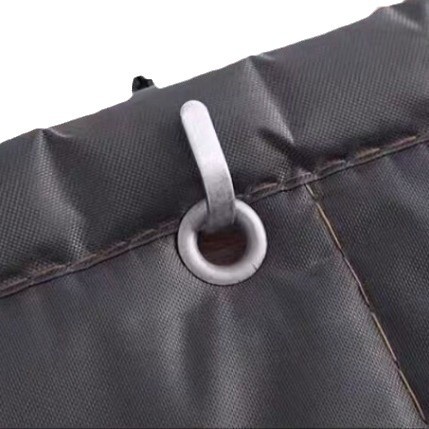 SNOWCITY Clear Vinyl Outdoor Curtains with Zippered Entry for Patio Cover and Garage Door Insulation, 1 Panel