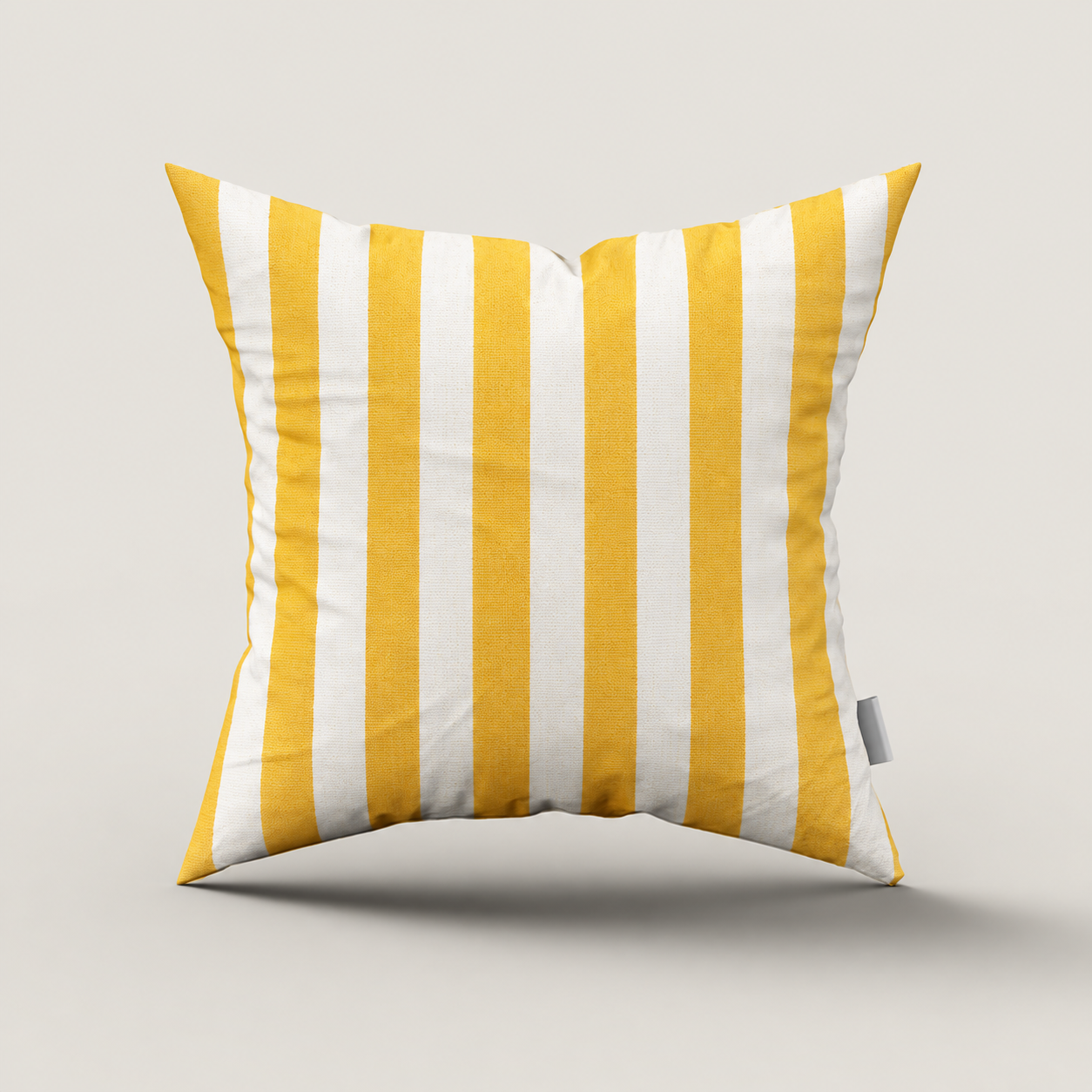 SNOWCITY Striped Outdoor Waterproof Throw Pillow with Insert - Orange
