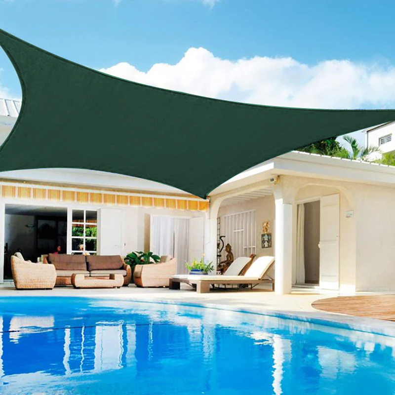 SNOWCITY Custom Rectangle HDPE Sun Shade Sail for Patio/Pool