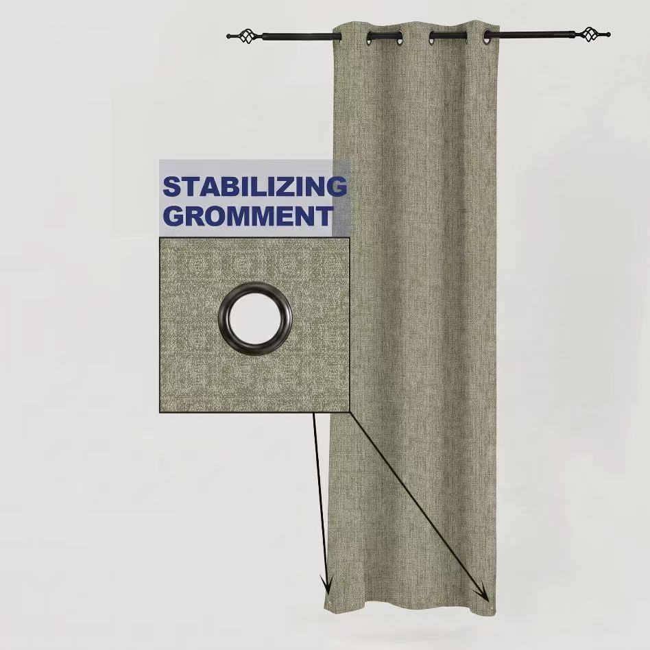 PENGI Outdoor Curtains Waterproof - Scenery Warm Sand