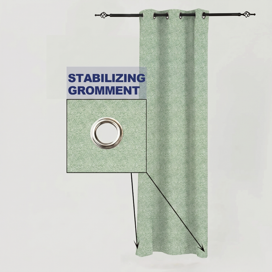 PENGI Outdoor Curtains Waterproof - Desert Frosty Green