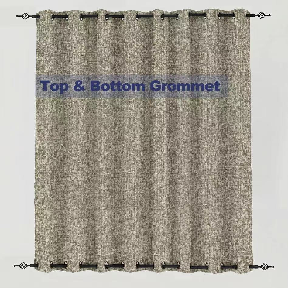 PENGI Outdoor Curtains Waterproof - Scenery Warm Sand