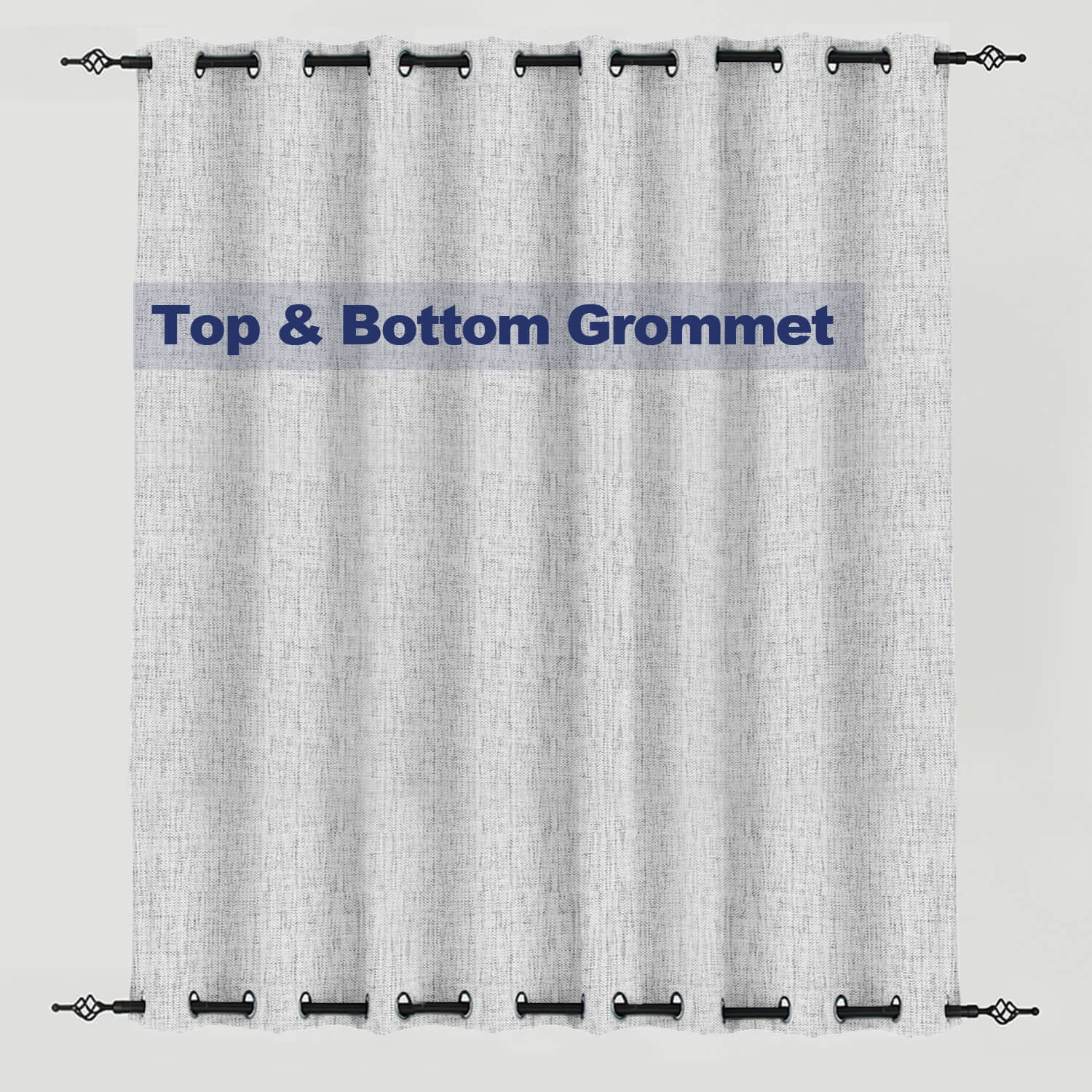 PENGI Outdoor Curtains Waterproof- Mix Sand