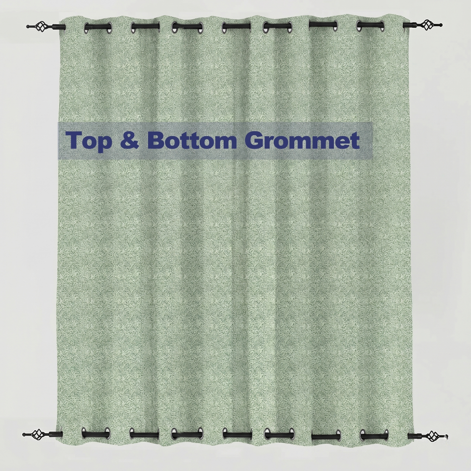 PENGI Outdoor Curtains Waterproof - Desert Frosty Green