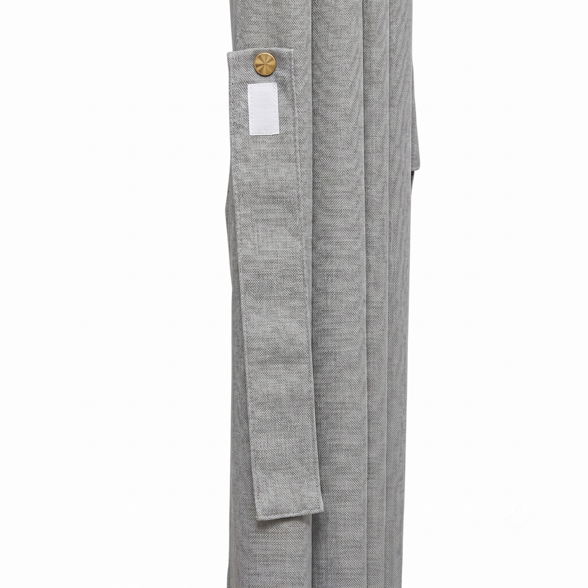SNOWCITY Outdoor 100% Blackout Waterproof Curtains, Silver Gray