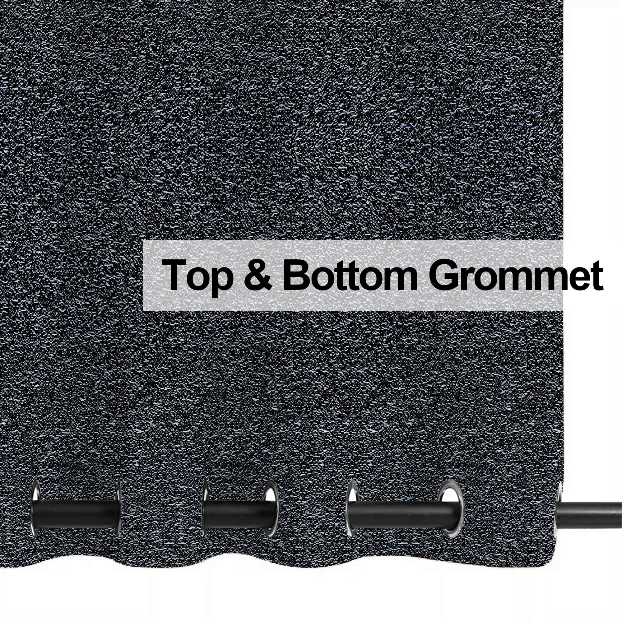 PENGI Outdoor Curtains Waterproof - Desert Country Blue