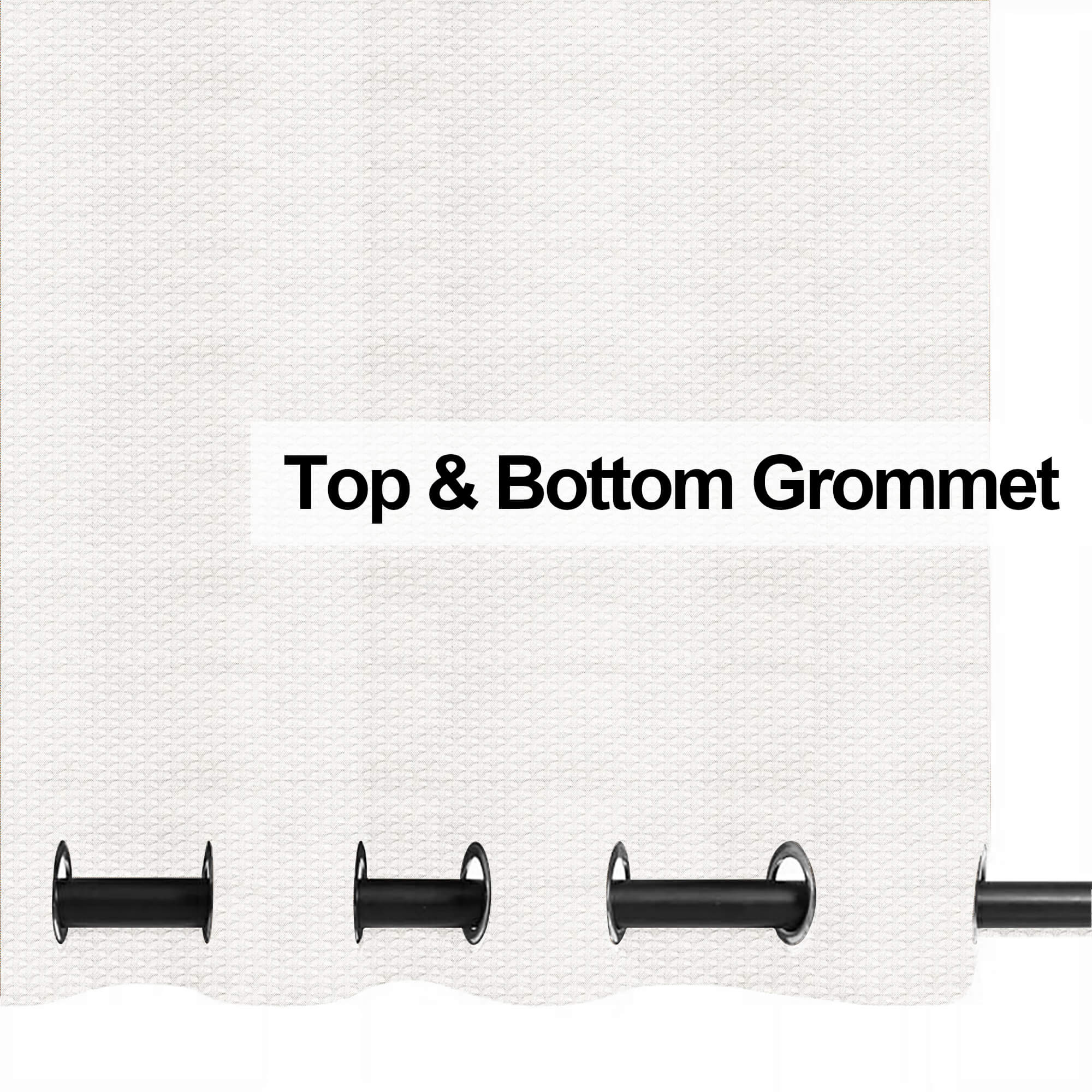 PENGI Outdoor Curtains Waterproof - Furcation Star White