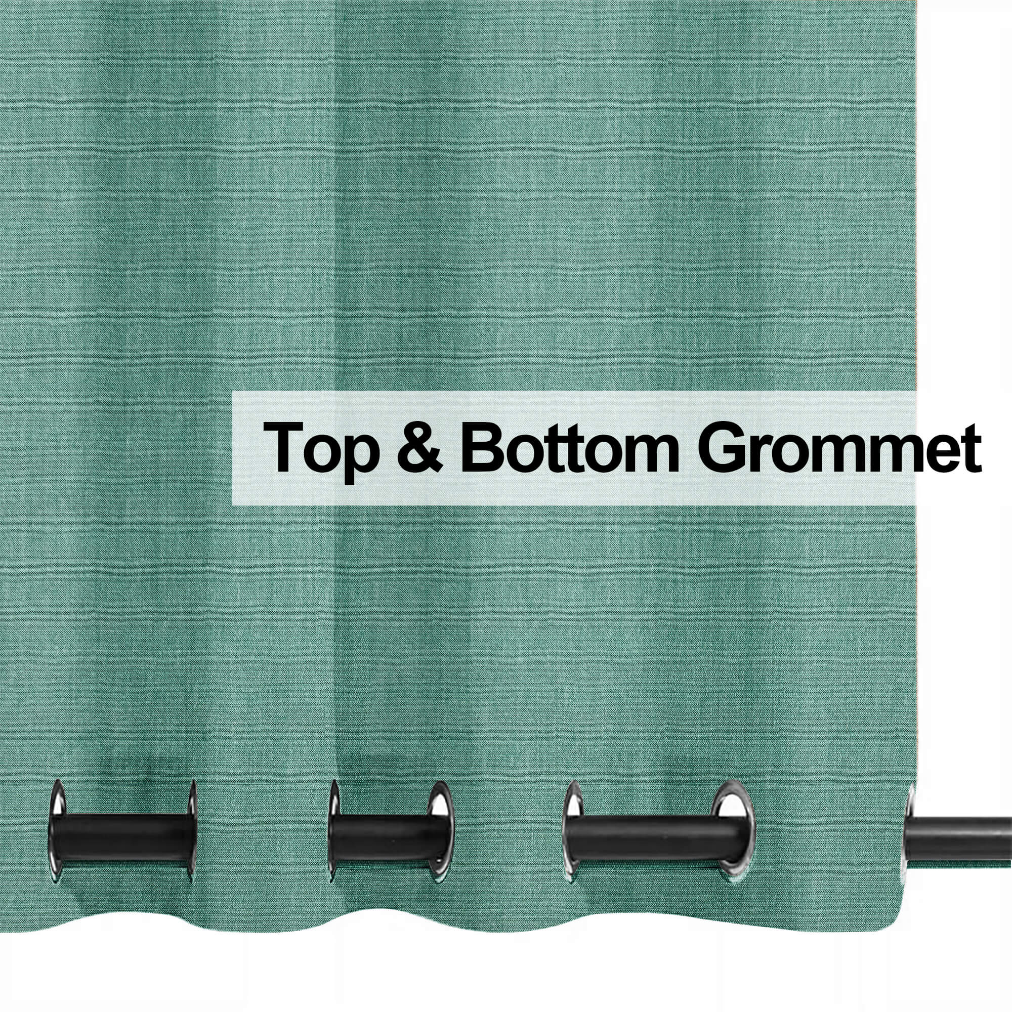 PENGI Outdoor Curtains Waterproof - Mix Ice Green