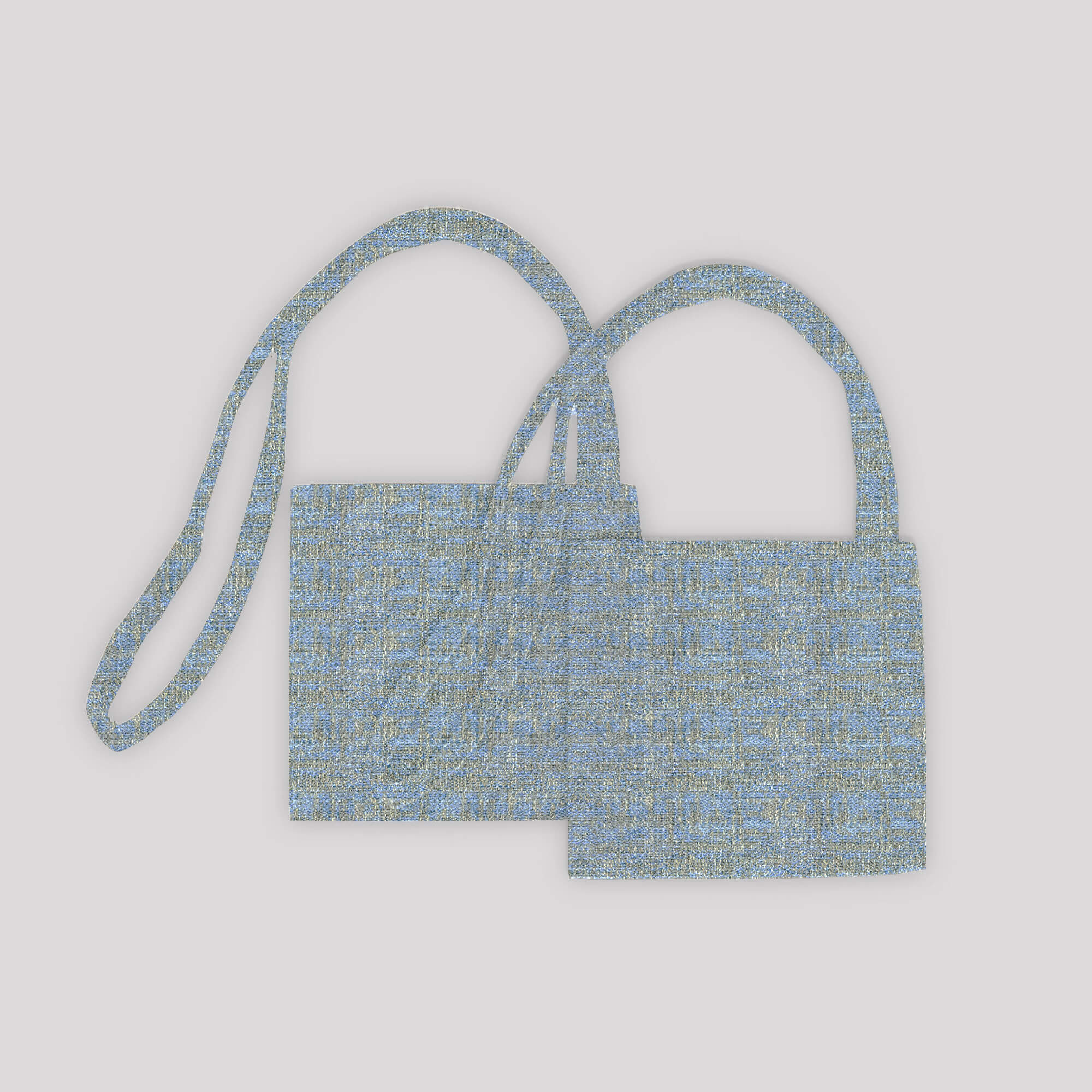 PENGI Outdoor Curtains Waterproof - Scenery Gray Blue