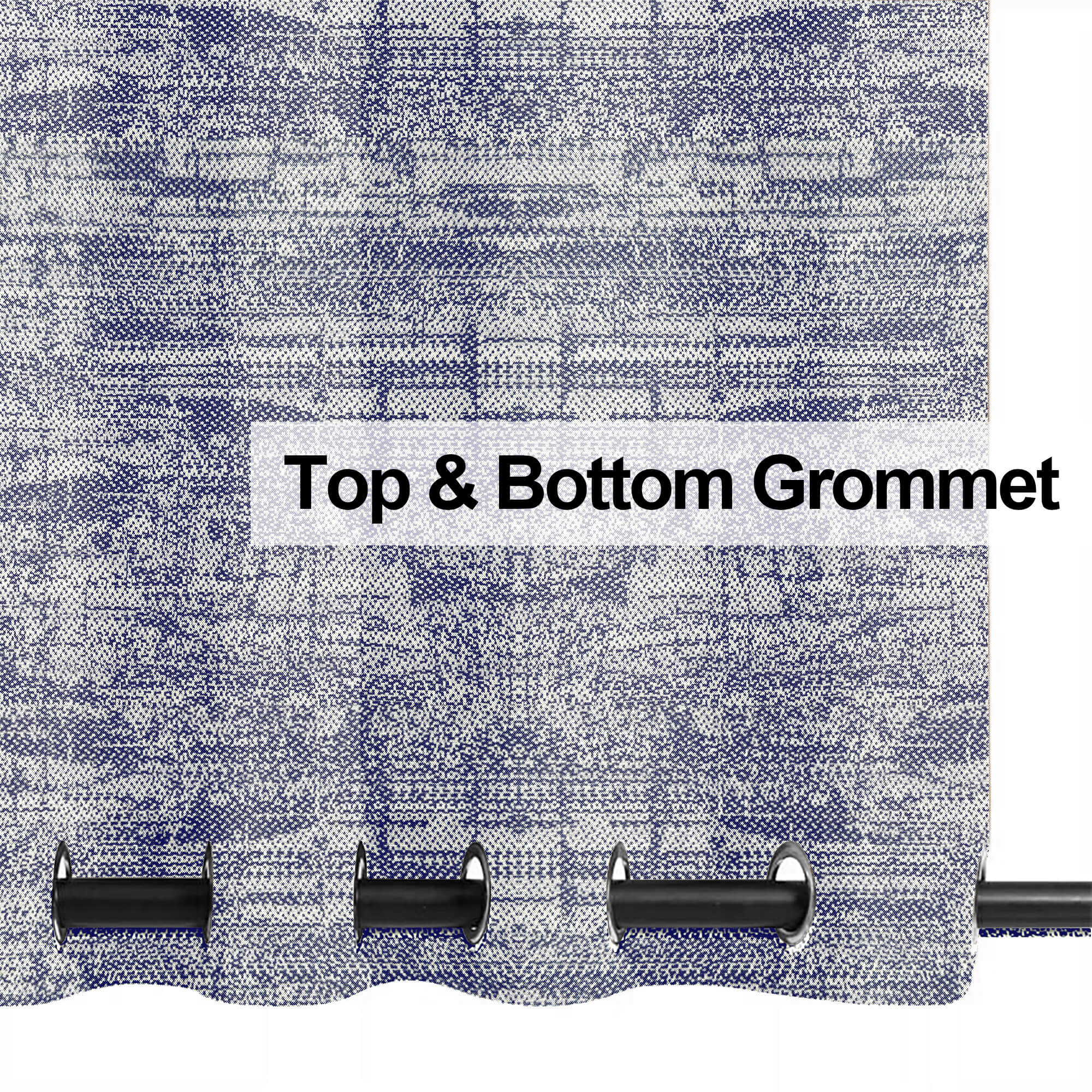 PENGI Outdoor Curtains Waterproof - Scenery Flint Stone