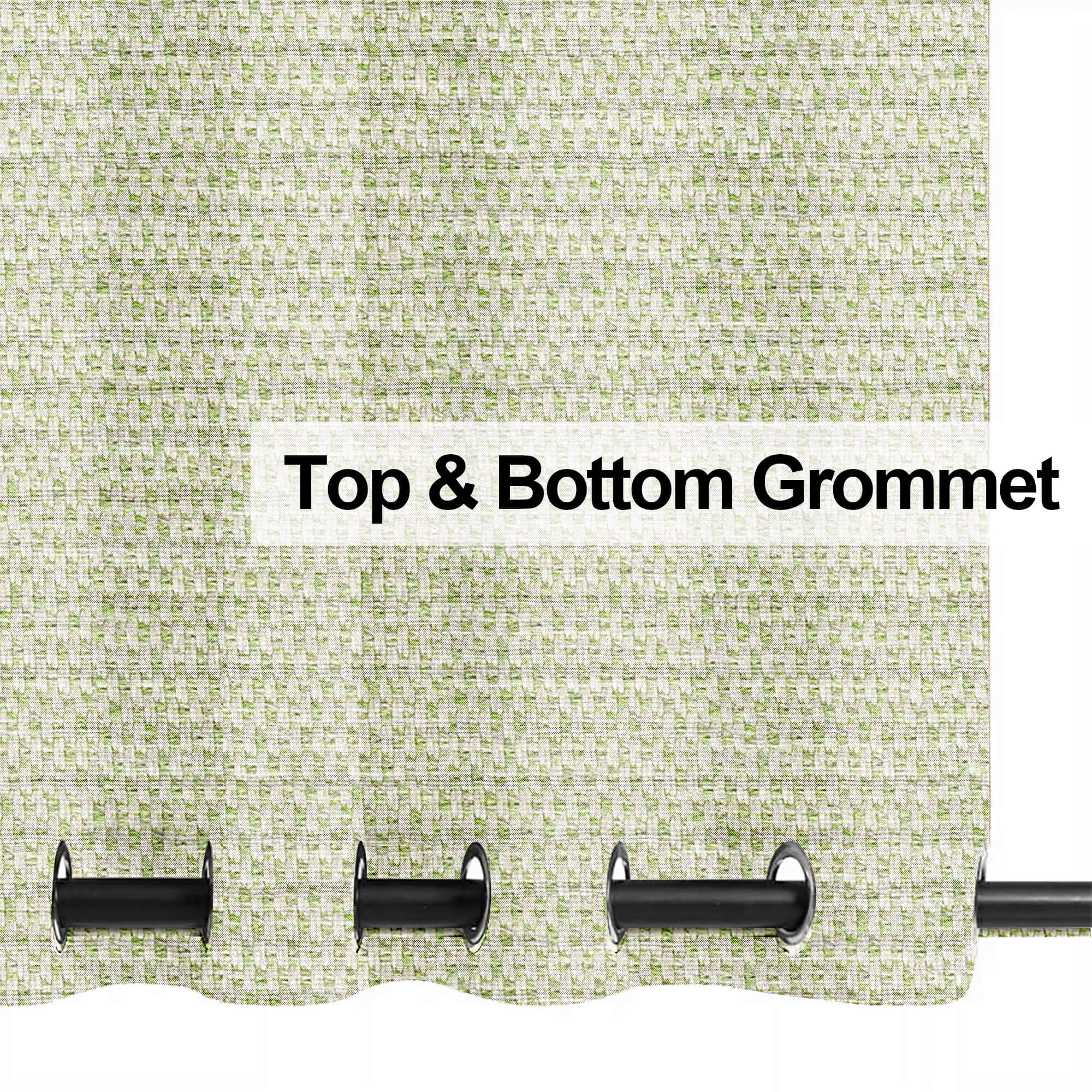 PENGI Outdoor Curtains Waterproof - Union Light Green