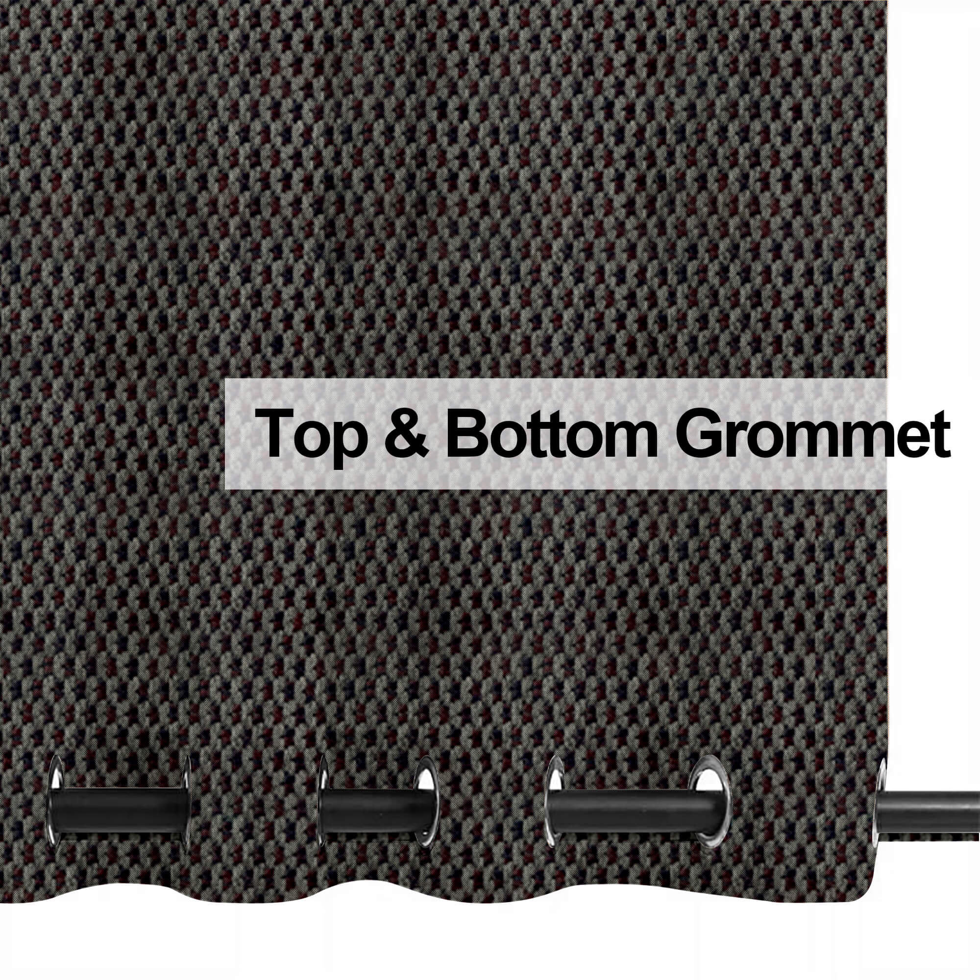 PENGI Outdoor Curtains Waterproof - Union Dark Magenta