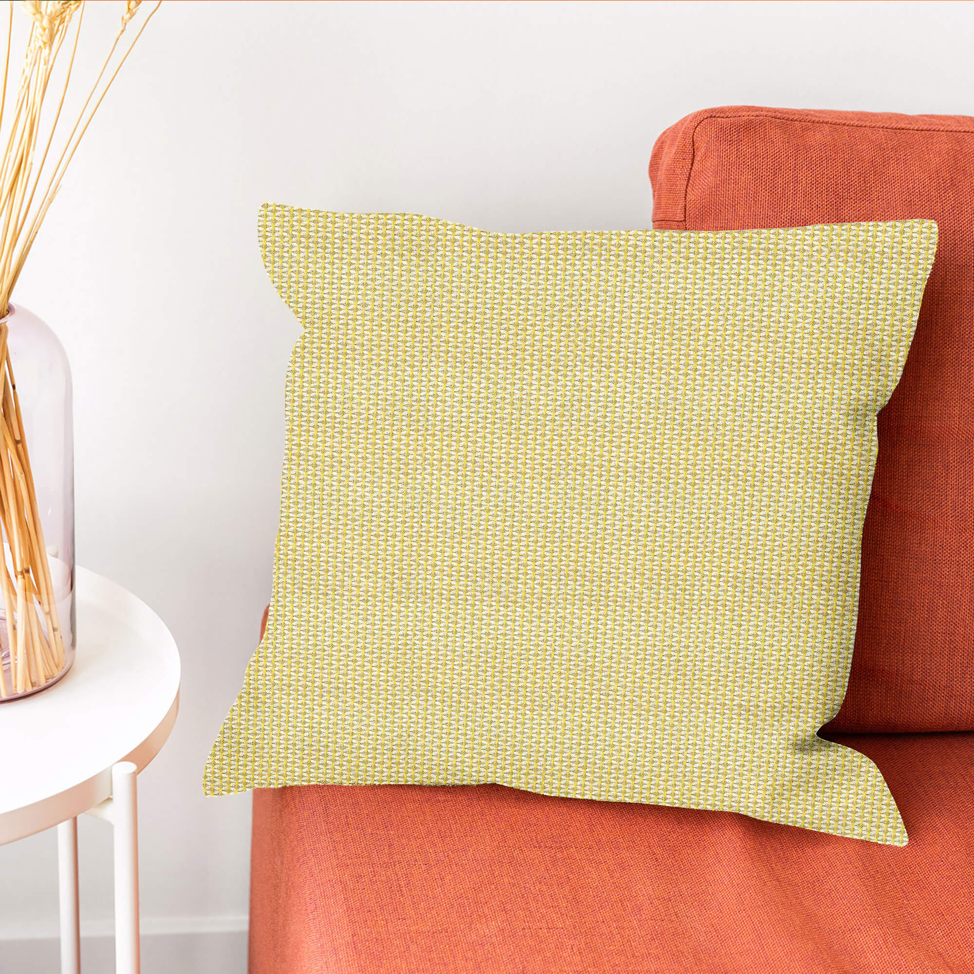 PENGI Waterproof Outdoor Pillow Cover 1 Pcs - Furcation Reed Yellow