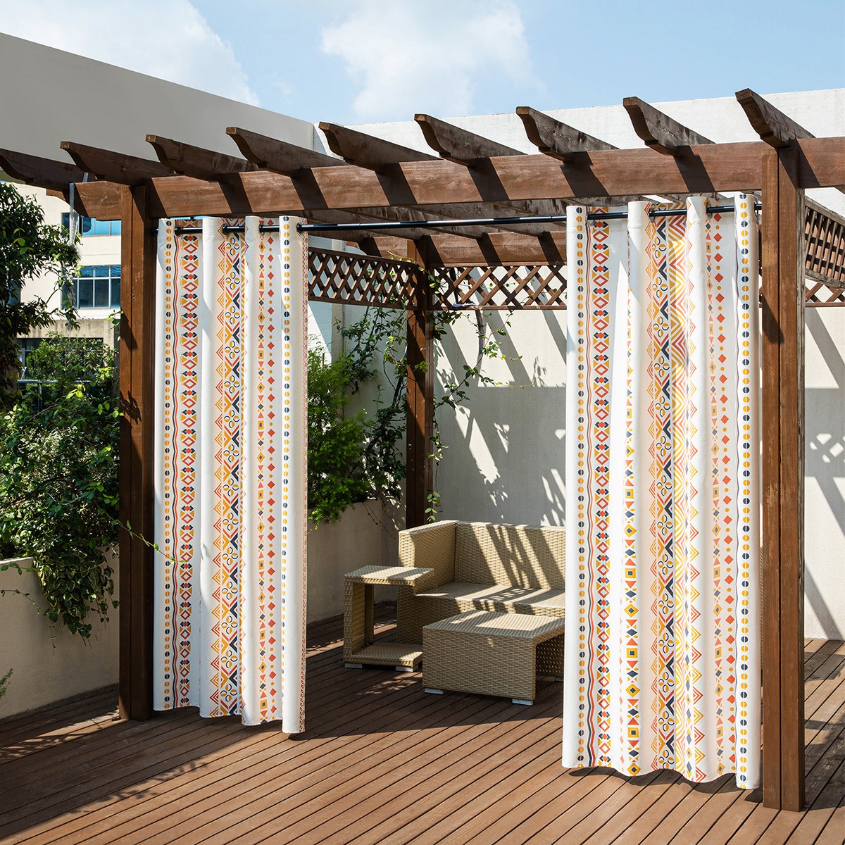 SNOWCITY Bohemian Curtain ?for Outdoor
