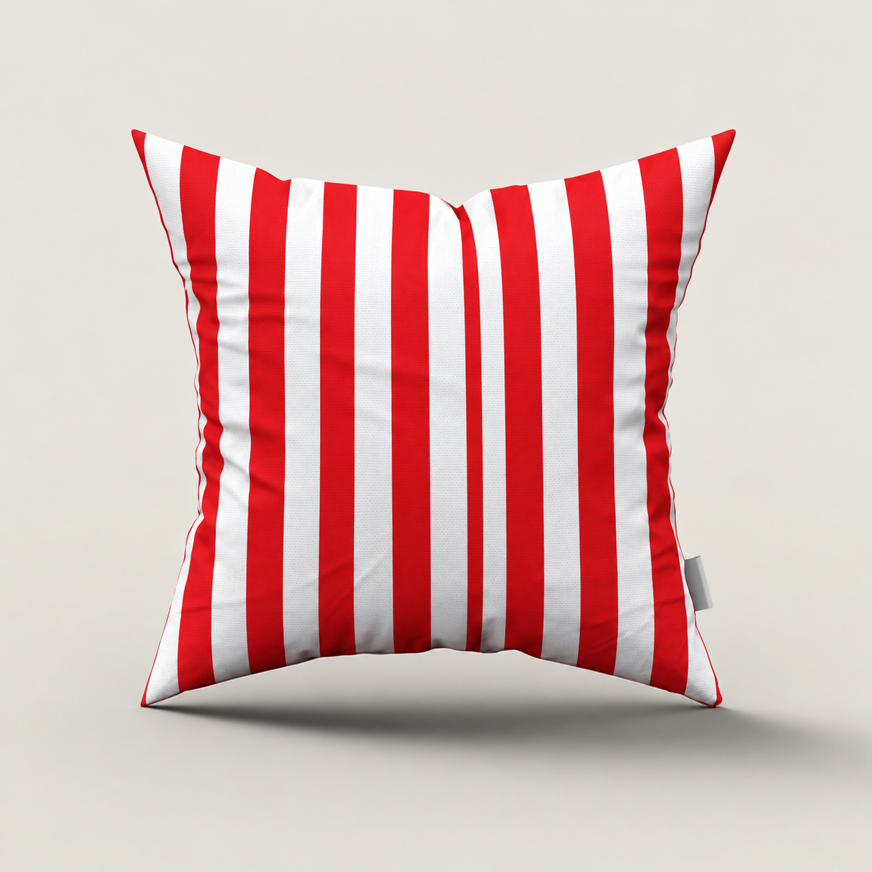 SNOWCITY Striped Outdoor Waterproof Throw Pillow with Insert - Red