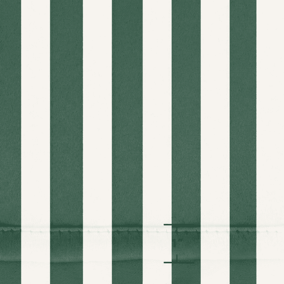 SNOWCITY Forest Green Striped Outdoor Curtains Waterproof 1 Panel
