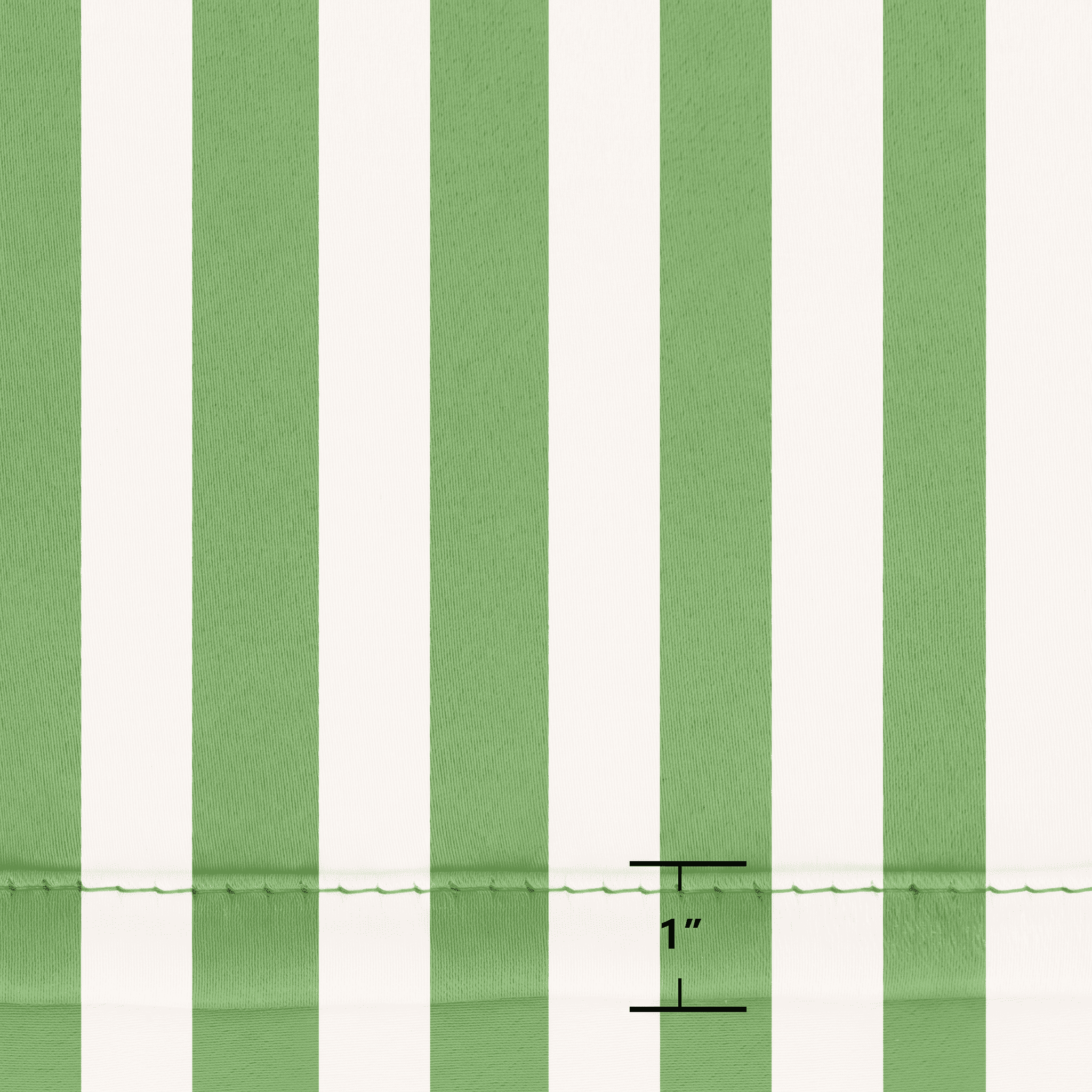 Striped Outdoor Curtains Waterproof 1 Panel LawnGreen