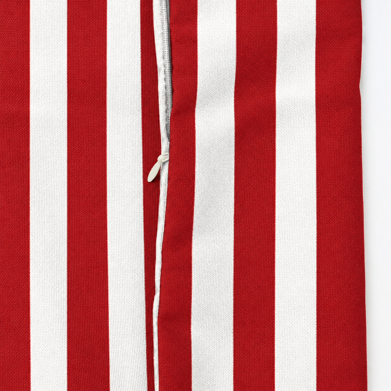 SNOWCITY Striped Outdoor Waterproof Throw Pillow with Insert - Rococco Red