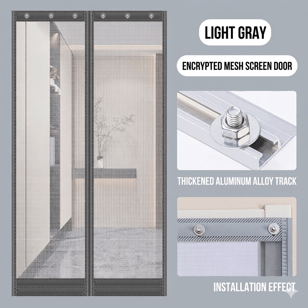 SNOWCITY Heavy Duty Door Screen Magnetic Closure - Bugs Out