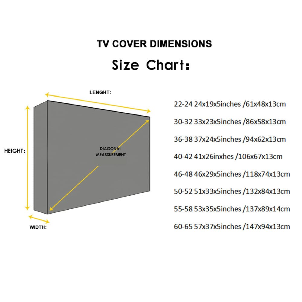 Outdoor tv cover