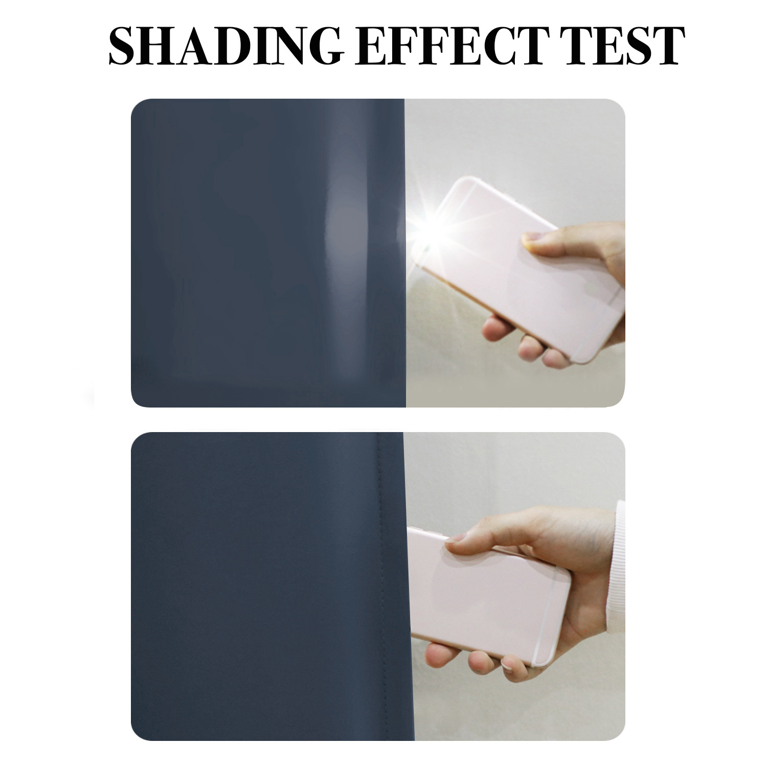 SNOWCITY Insulated 100% Blackout Curtains with Black Liner - Grommet Top