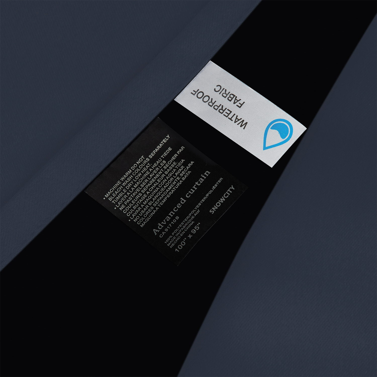 SNOWCITY Insulated 100% Blackout Curtains with Black Liner - Grommet Top