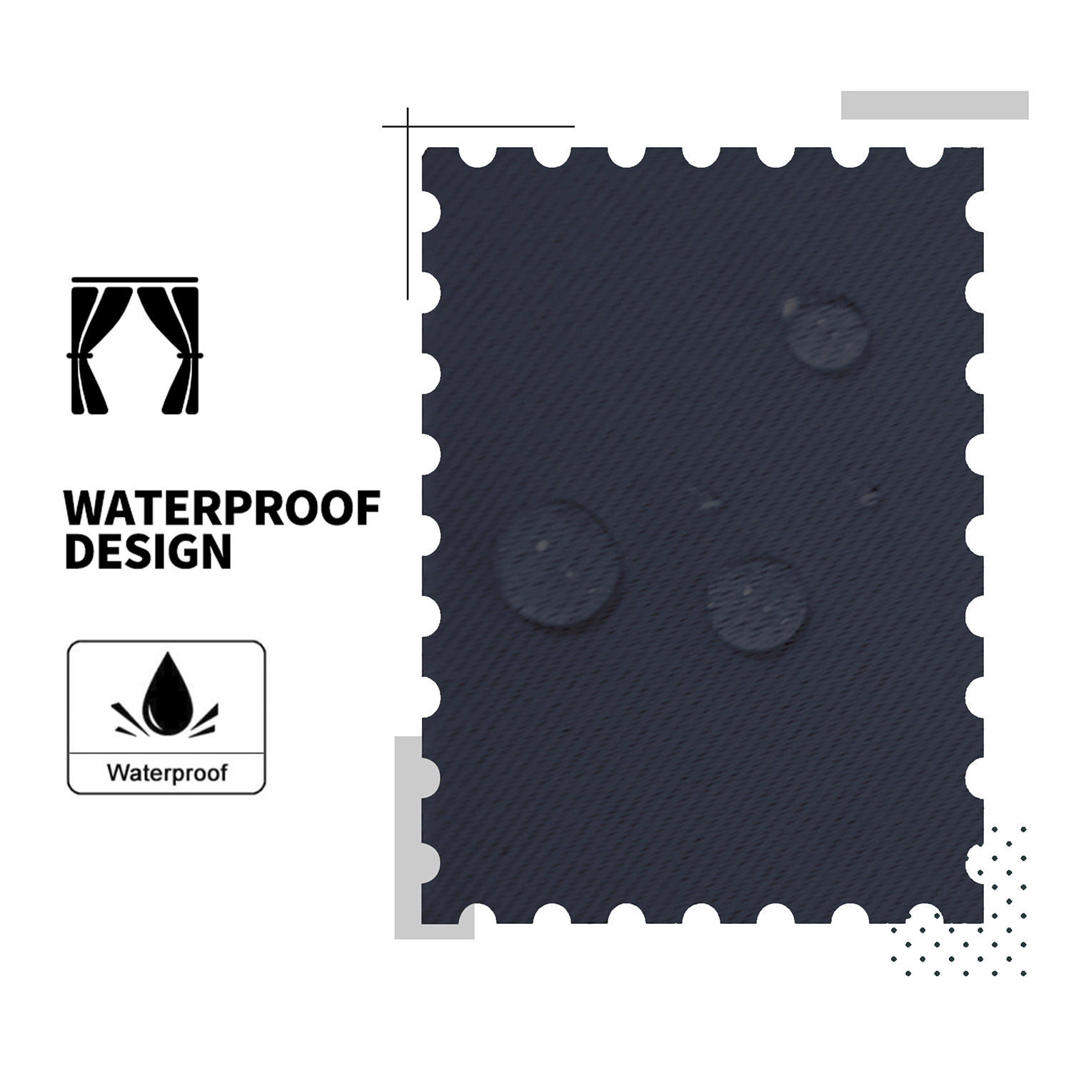 SNOWCITY Insulated 100% Blackout Curtains with Black Liner - Grommet Top