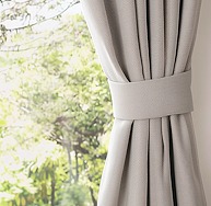 SNOWCITY Outdoor 100% Blackout Waterproof Double-Sided High-Quality Combed Cotton Curtains, Natural