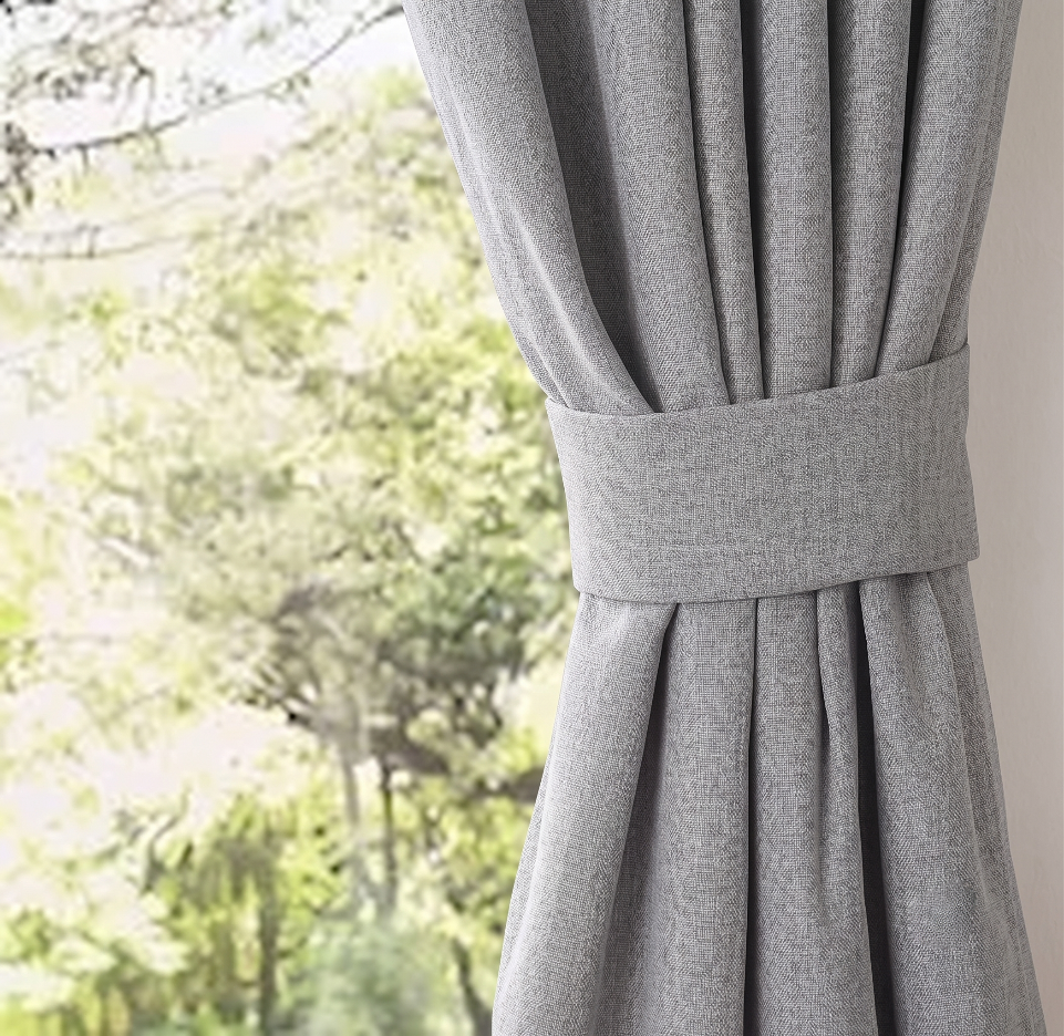 SNOWCITY Outdoor 100% Blackout Waterproof Curtains, Silver Gray