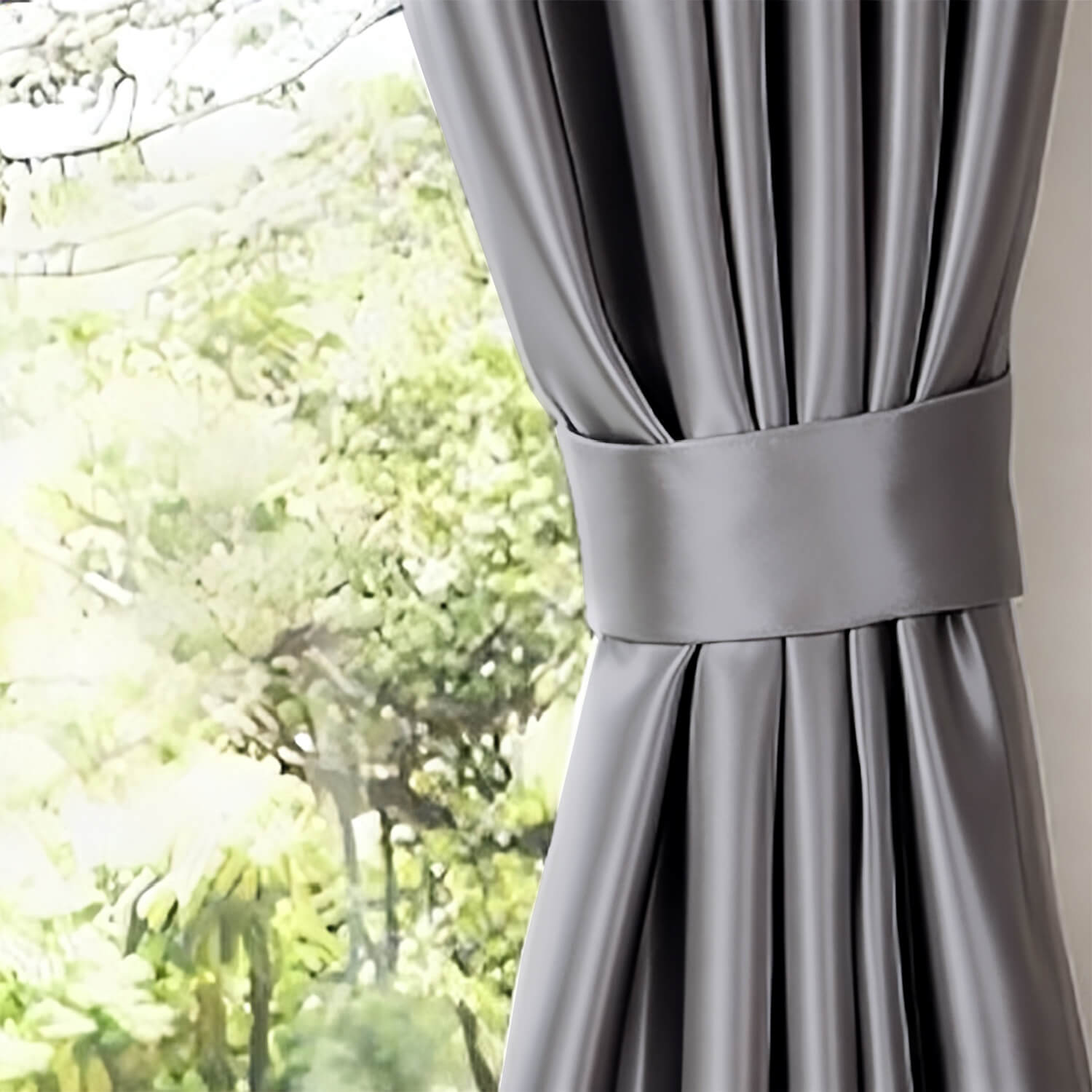Snowcity Outdoor Curtains Waterproof 1 Panel - Silver Gray