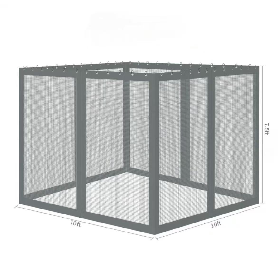 SNOWCITY Gazebo Universal Replacement Mosquito Netting 4-Panel