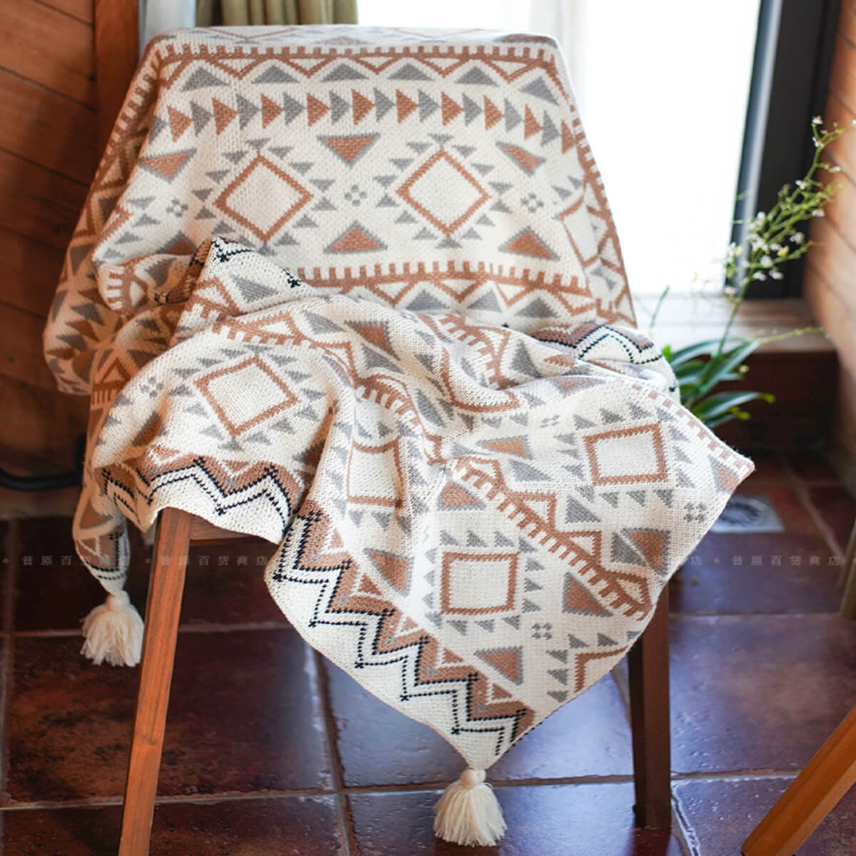 Christmas Throw Blanket Bohemian Style 31inch-60in